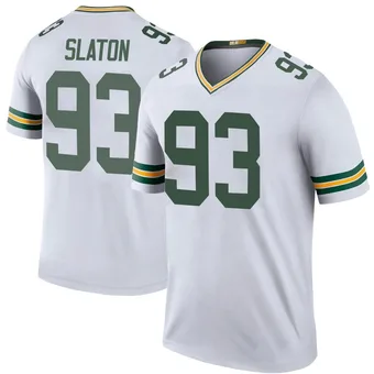 Men's T.J. Slaton White Legend Color Rush Football Jersey