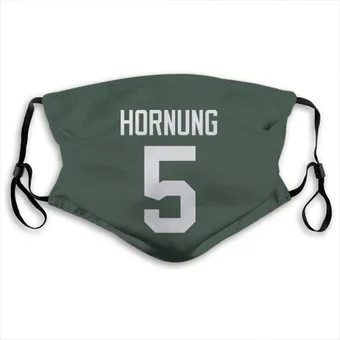 Paul Hornung Name & Number Green Face Mask