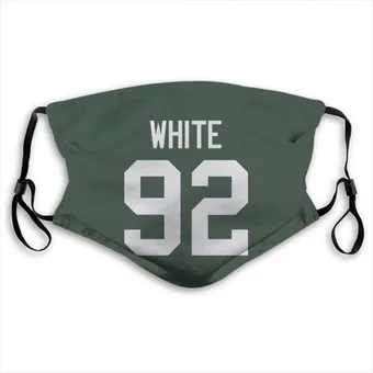 Reggie White Name & Number Green Face Mask