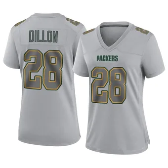 Women's AJ Dillon Gray Game Atmosphere Fashion Football Jersey