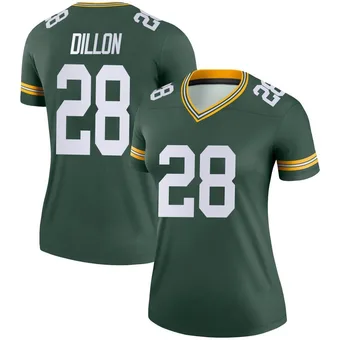 Women's AJ Dillon Green Legend Football Jersey