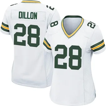 Women's AJ Dillon White Game Football Jersey