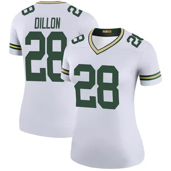 Women's AJ Dillon White Legend Color Rush Football Jersey