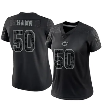 Women's A.J. Hawk Black Limited Reflective Football Jersey