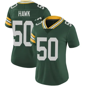 Women's A.J. Hawk Green Limited Team Color Vapor Untouchable Football Jersey