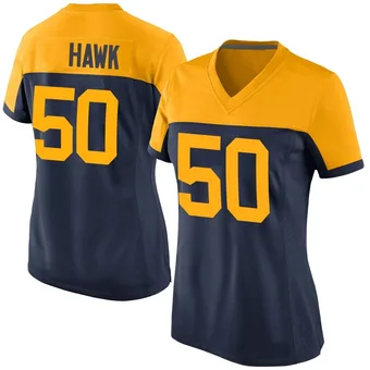 Women's A.J. Hawk Navy Game Alternate Football Jersey