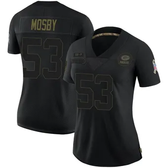 Women's Arron Mosby Black Limited 2020 Salute To Service Football Jersey