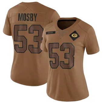 Women's Arron Mosby Brown Limited 2023 Salute To Service Football Jersey