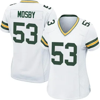 Women's Arron Mosby White Game Football Jersey