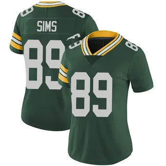 Women's Ben Sims Green Limited Team Color Vapor Untouchable Football Jersey