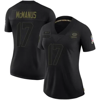 Women's Brandon McManus Black Limited 2020 Salute To Service Football Jersey