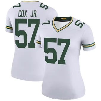 Women's Brenton Cox Jr. White Legend Color Rush Football Jersey