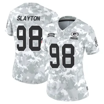 Women's Chris Slayton Arctic Camo Limited 2024 Salute to Service Football Jersey