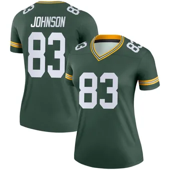 Women's Cornelius Johnson Green Legend Football Jersey