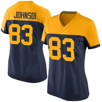 Women's Cornelius Johnson Navy Game Alternate Football Jersey