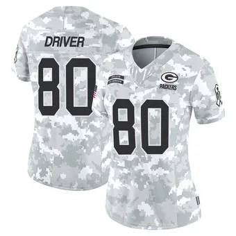 Women's Donald Driver Arctic Camo Limited 2024 Salute to Service Football Jersey