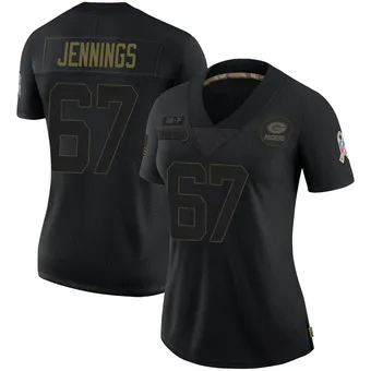 Women's Donovan Jennings Black Limited 2020 Salute To Service Football Jersey