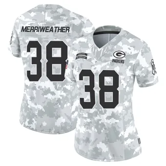 Women's Ellis Merriweather Arctic Camo Limited 2024 Salute to Service Football Jersey