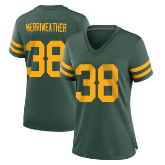 Women's Ellis Merriweather Green Game Alternate Football Jersey