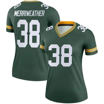 Women's Ellis Merriweather Green Legend Football Jersey