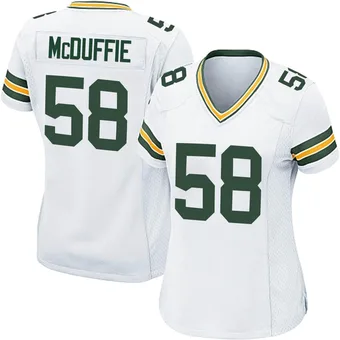 Women's Isaiah McDuffie White Game Football Jersey