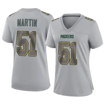 Women's Jeremiah Martin Gray Game Atmosphere Fashion Football Jersey