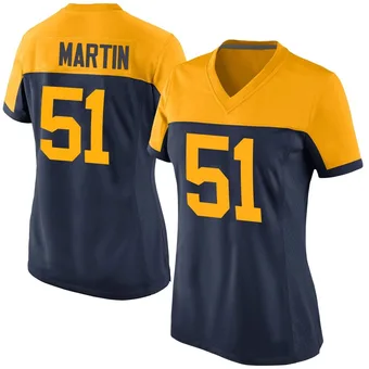 Women's Jeremiah Martin Navy Game Alternate Football Jersey