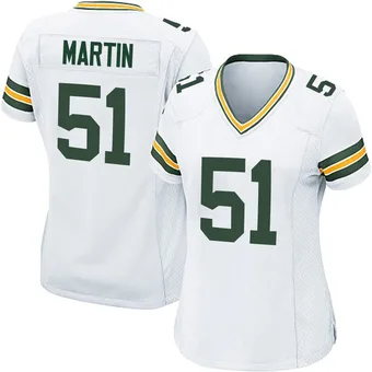 Women's Jeremiah Martin White Game Football Jersey