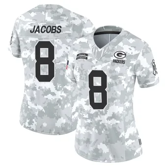 Women's Josh Jacobs Arctic Camo Limited 2024 Salute to Service Football Jersey