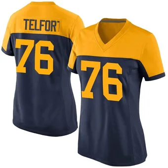 Women's Kadeem Telfort Navy Game Alternate Football Jersey