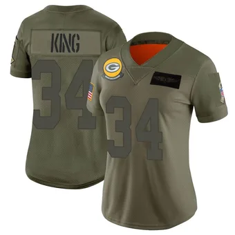 Women's Kalen King Camo Limited 2019 Salute to Service Football Jersey