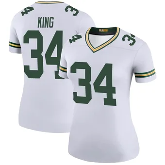 Women's Kalen King White Legend Color Rush Football Jersey