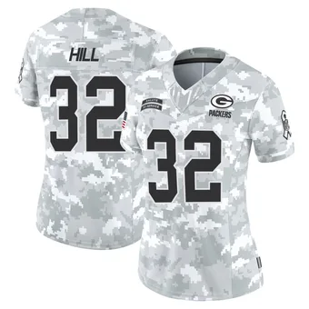 Women's Kylin Hill Arctic Camo Limited 2024 Salute to Service Football Jersey