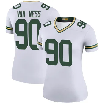 Women's Lukas Van Ness White Legend Color Rush Football Jersey