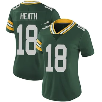 Women's Malik Heath Green Limited Team Color Vapor Untouchable Football Jersey