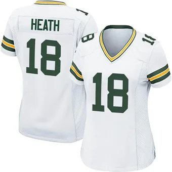 Women's Malik Heath White Game Football Jersey