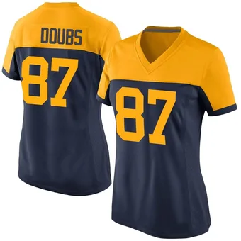 Women's Romeo Doubs Navy Game Alternate Football Jersey