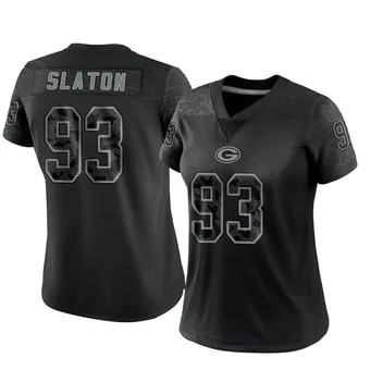 Women's T.J. Slaton Black Limited Reflective Football Jersey