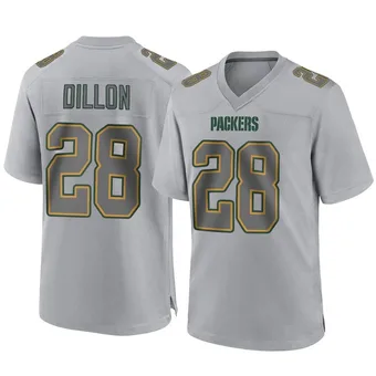 Youth AJ Dillon Gray Game Atmosphere Fashion Football Jersey