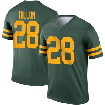 Youth AJ Dillon Green Legend Alternate Football Jersey