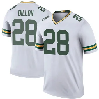 Youth AJ Dillon White Legend Color Rush Football Jersey