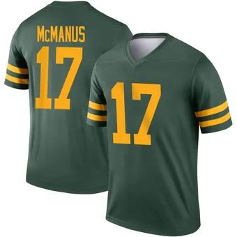 Youth Brandon McManus Green Legend Alternate Football Jersey