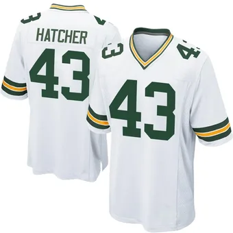 Youth Broughton Hatcher White Game Football Jersey