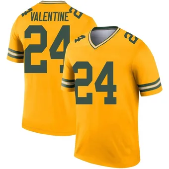 Youth Carrington Valentine Gold Legend Inverted Football Jersey