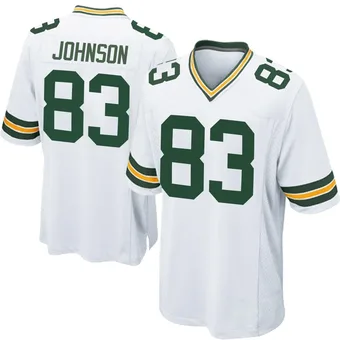 Youth Cornelius Johnson White Game Football Jersey