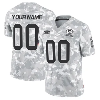 Youth Custom Arctic Camo Limited 2024 Salute to Service Football Jersey