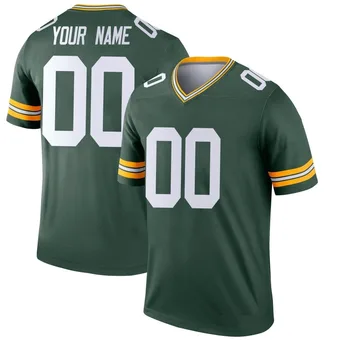 Youth Custom Green Legend Football Jersey