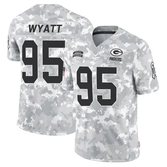 Youth Devonte Wyatt Arctic Camo Limited 2024 Salute to Service Football Jersey