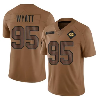 Youth Devonte Wyatt Brown Limited 2023 Salute To Service Football Jersey