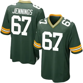 Youth Donovan Jennings Green Game Team Color Football Jersey